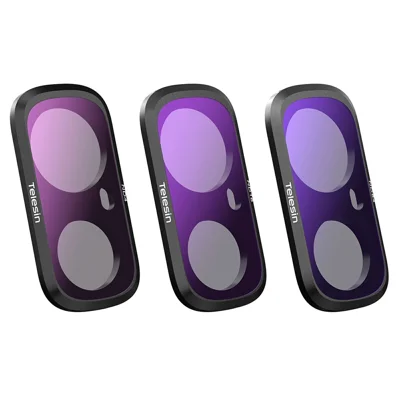 TELESIN S5-FLT-82-TIS 3 Pièces / Lot Filtre ND4+ND16+ND64 pour Insta360 Luna Ultra Filtre Magnétique en Verre Optique pour Objectif de Caméra