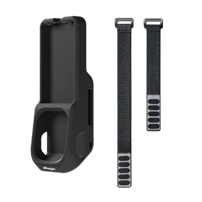 AMAGISN BN11-A/B Silicone Case with Detachable Strap for Insta360 Luna Ultra Camera Protection Accessory - Black