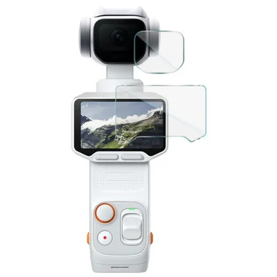 IMAK Защитная пленка из закаленного стекла для камеры Insta360 Luna Pro + комплект защитных пленок для объектива — прозрачный