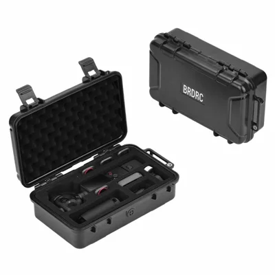 BRDRC für DJI Osmo Pocket 4P Sicherheitsbox PP + Schwamm stoßdämpfende Schutzhülle - Schwarz