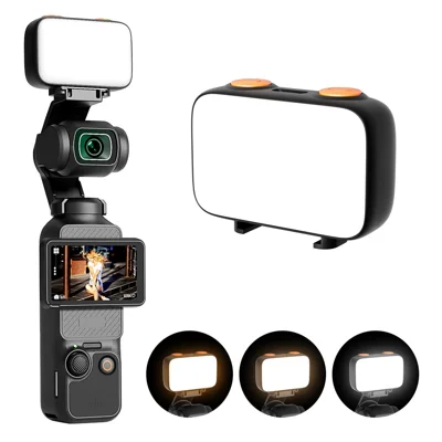 XJ98-S1 für DJI Osmo Pocket 3 800 mAh 40 LED tragbare Lichtquelle 2,5 W USB-C wiederaufladbare Fotoleuchte