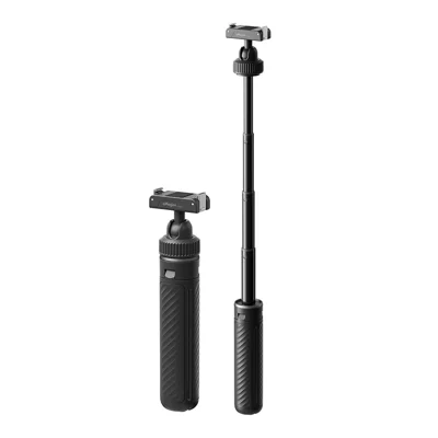 AMAGISN For DJI Osmo Action 6 One Touch Opening 17-41cm Telescopic Aluminum Alloy Selfie Stick Tripod - Black