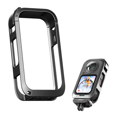AMAGISN PL01 Metal Camera Cage for Insta360 X6 PL01 Lightweight Protective Camera Frame Mount - As Shown