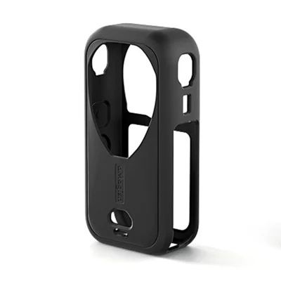 AMAGISN PL04-A Silicone Case for Insta360 X6 Precise Cutouts Shockproof Protective Case Flip Cover - Black