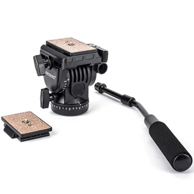 YUNTENG 950 Professionele DV-camera DSLR Statief Pan-Tilt Hoofd Hydraulische Dempingsgimbal