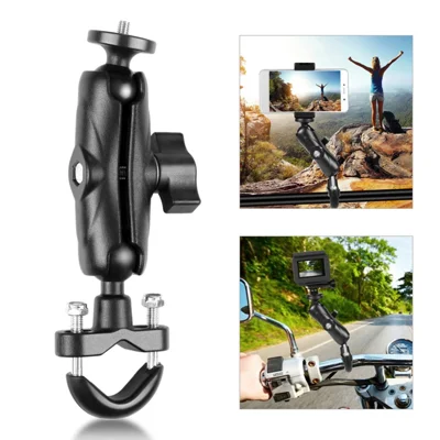 PULUZ PU701B For GoPro Action Camera Motorcycle  /  Bicycle Mount Handlebar Aluminum Alloy Universal Ball Head