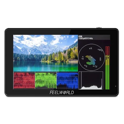 FEELWORLD 5,5-Zoll-4K-HD-Monitor 1920x1080 IPS Full HD 3000nit Hochhelligkeitsanzeige für Fotografie / Videografie