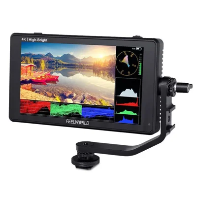 FEELWORLD LUT6E 6 inch 4K HD Monitor 1920x1080 IPS Full HD 1600nit High Brightness Display Screen for Photography / Videography