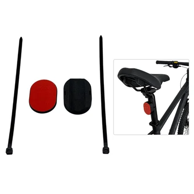 915811 For Xiaomi Tag Protective Case Mountain Road Bike Tail Reflector Anti-theft Tracker Holder - Black