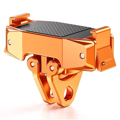 DJ-7 Magnetic Action Camera Mount Adapter for DJI Osmo Action Foldable Connector Tripod Quick Release Base with 1 / 4 Inch Thread - Orange
