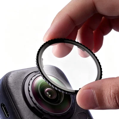 1 Pair Camera Lens Protectors for Insta360 X6 , PC + Glass Multi-Layer Coating High-Transparency Lens Guard