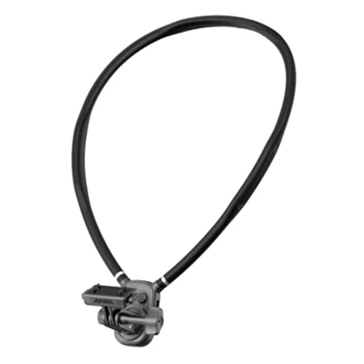 J01-B För Insta360 Halsmonterat Kamerahållare Första Personens Vy Magnetisk Snabbkopplingsbas Stativ av ABS + Aluminiumlegering + Silikon - Svart