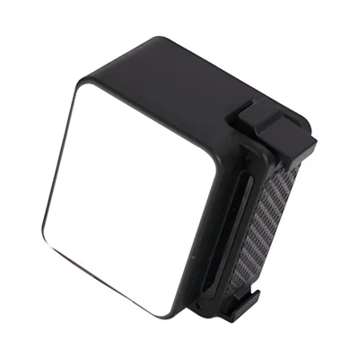 C129 Für DJI Osmo Action 5 / 4 / 3 Magnetische Schnellwechsel-Mini-Ausgleichsleuchte 20-LED 5600K CRI >95 Typ-C wiederaufladbar - Schwarz