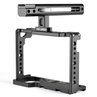 YELANGU C18-B voor Panasonic S1 / S1H / S1R Camera beschermmontage Aluminiumlegering behuizing cage met handvatgreep