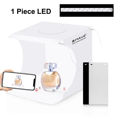 PULUZ PU5028 24cm x 23cm x 23cm Portable Folding Photo Studio 550LM LED Light Box with 1 LED Panel