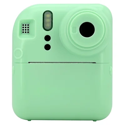 KDC-0013E HD 2.4 inch Screen Kids Camera Thermal Inkless Photo Printer with 32G TF Card+Card Reader - Green