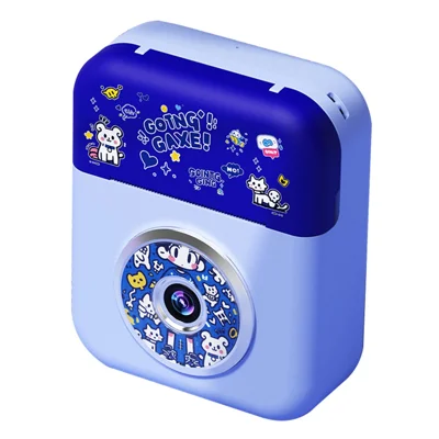 A7 Kids Instant Print Camera HD Photo Video Recorder (No Memory Card) - Blue