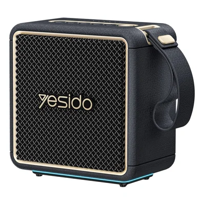 YESIDO YSW47 Haut-parleur Bluetooth 5.3 30 W Étanche IPX6 Stéréo TWS avec Lumière RGB Haut-parleur Sans Fil Portable pour l'Extérieur - Noir