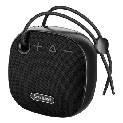 CELEBRAT SP-19 Mini Draagbare Bluetooth-compatibele Speaker IPX4 Waterbestendig FM-radio Ondersteuning TF-kaart - Zwart