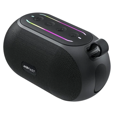ACEFAST K15 Air Portable Wireless Speaker 6W IPX7 Waterproof Bluetooth-compatible Speaker with RGB Lighting - Black