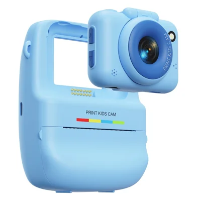 G01 Abnehmbare Kinder-Print-Kamera mit 180-Grad-Klappobjektiv, 1,8 Zoll, 1080P, Sofort-Thermoprint-Kamera – Blau