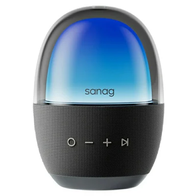 Беспроводная Bluetooth-совместимая колонка SANAG V33 PRO TWS, 20 Вт бас, динамическая подсветка 7 цветов, зарядка через Type-C — черная