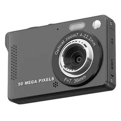 M08 2.8 Inch Compact CCD Digital Camera Auto Focus 1080P Video Recorder without TF Card - Black