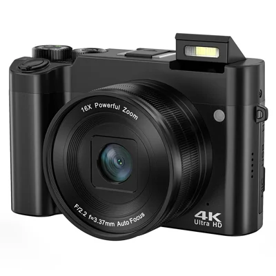 DC218L Beginners 4K 64MP Digital Camera Dual Lens 16X Zoom Autofocus Camera with 32G Memory Card