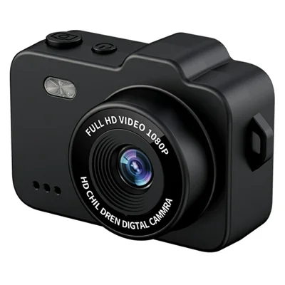 M8 Thumb Camera 0.96 Inch Screen LED Flash Night Vision Portable Mini HD Photo Video Recorder - Black