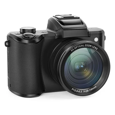 DC206X 5X optisk zoom autofokus digitalkamera dubbellins 5K videokamera med 32GB-kort