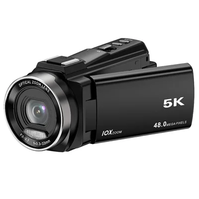 HDV-265K Digital Camera 5K Handheld Video Recorder 3X Optical Zoom 6 Axis Stabilization DV Camcorder - UK Plug