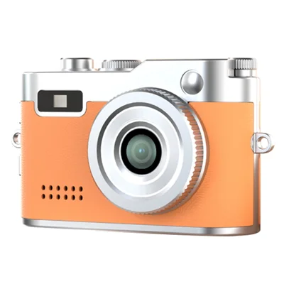 DC26 Digital Camera 1080P Mini Portable 0.96 Inch Screen 64MP Photo / Video Recorder for Campus / Travel - Brown