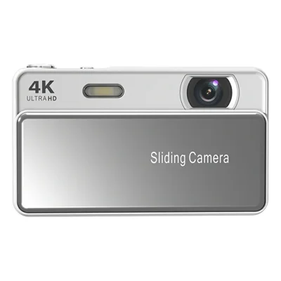 M15 2,8 tum 4K HD CCD-digitalkamera med skymskärm, 16X zoom, AF autofokus med fyllningsbelysning – Vit