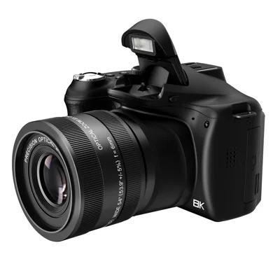 CDR7H 8K Digitalkamera 75MP CMOS-Sensor 40X Zoom 3,0-Zoll-IPS-Display WiFi Vlog-Kamera für Fotografie – Schwarz