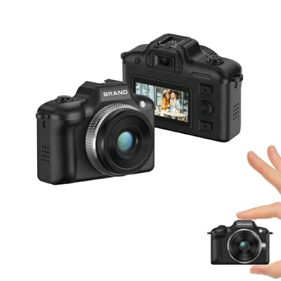 DC31 2MP Mini Digital Camera 0.96 inch HD Screen 1080P Audio Recording with 6 Filters - Black