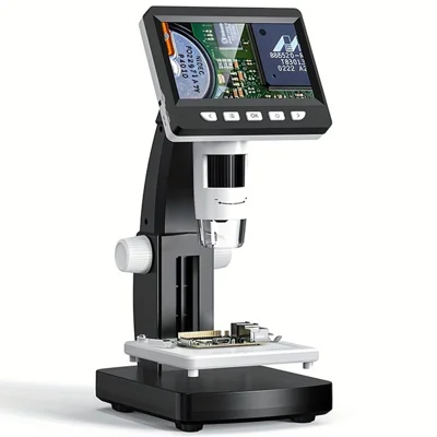306 2MP Digital Microscope Camera 4.3 inch Screen 1000X Magnification Kids Microscope Video Recorder