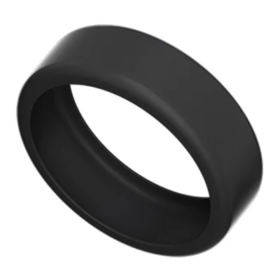 Ring Protector for Oura Ring Gen3 Elastic Silicone Ring Cover Sleeve - Size:S / Black