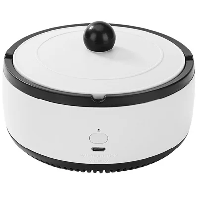 606 Rechargeable Ashtray Air Purifier Home Office Car Smoke Odor Removal Machine - White