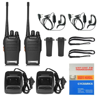 BAOFENG bf-777s 2Pcs Outdoor Handheld Interphone Two Way Radio UHF 400-470MHZ Walkie Talkie - US Plug