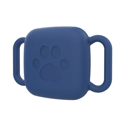 Waterproof Silicone Case for Tile Mate (2024) / (2022) Pet Tracker Protective Cover - Dark Blue