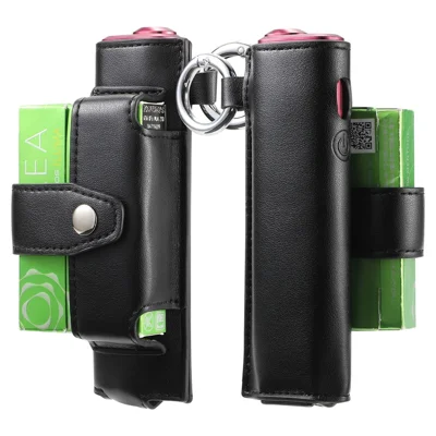 ONE-004 For IQOS Iluma i One / Iluma One Protective Case Leather E-Cigarette Storage Bag - Black