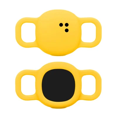 Size S Silicone Case for Tile Sticker (2024) , Pet Tracker Protective Cover - Yellow