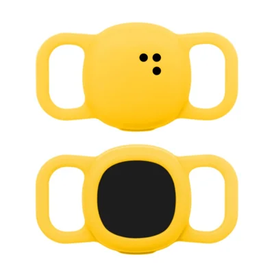 Size L Silicone Case for Tile Sticker (2024) , Pet Tracker Protective Cover - Yellow