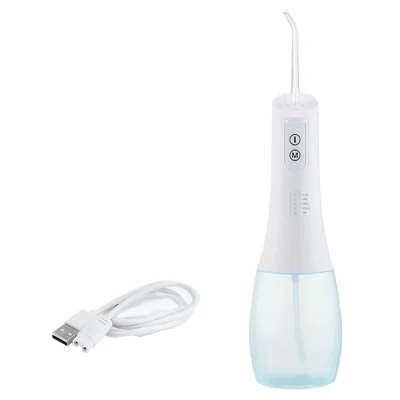 WF238 Portable Water Dental Flosser IPX7 Waterproof Electric Oral Irrigator 5 Modes Floss Picks - White