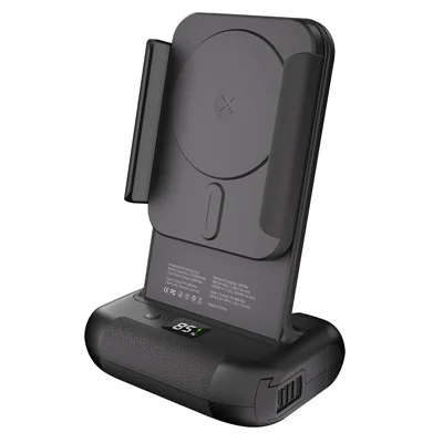 RX01-B Anti Shake Bluetooth-compatible Selfie Assistant Smartphone Grip with Wireless Charging Function - Black