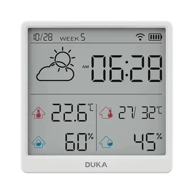 XIAOMIYOUPIN DUKA TH3 Electronic Temperature Humidity Sensor WiFi Smart Clock Digital Thermometer Hygrometer (Chinese Version)