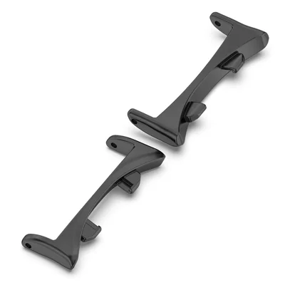 1Pair 20mm Strap Adapter for Honor Watch Fit Elegant Edition / Vitality Edition Watch Band Metal Connector - Black
