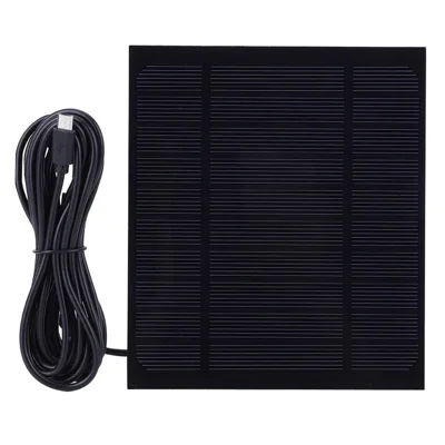 3.5W 5V Solar Panel Charger with 3m Cable for Electronic Devices High Efficiency Portable Outdoor Power Supply - Micro Port