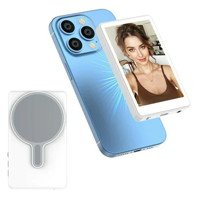 T2 Compatible with MagSafe Phone Selfie Mirroring Screen WiFi 2.4G Rear Display Screen External Audio Support