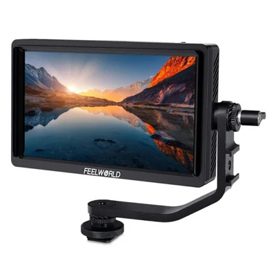 FEELWORLD FW568S 6 Inch Camera Monitor 3G-SDI 4K HD Input / Output IPS Display Screen for Photography / Videography 